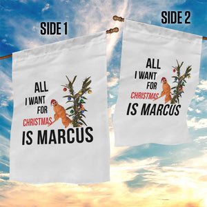 Marcus The Worm Robert Meme Garden Flag All I Want For Christmas Is Marcus TS14 Print Your Wear