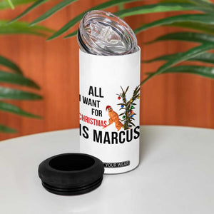 Marcus The Worm Robert Meme 4 in 1 Can Cooler Tumbler All I Want For Christmas Is Marcus TS14 Print Your Wear