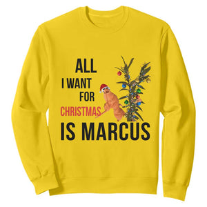 Marcus The Worm Robert Meme Sweatshirt All I Want For Christmas Is Marcus TS14 Daisy Print Your Wear