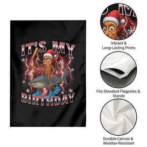 Italian Brainrot Christmas Meme Garden Flag It Is My Birthday TS14 Print Your Wear