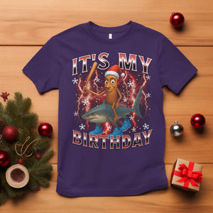 Italian Brainrot Christmas Meme T Shirt It Is My Birthday TS14 Purple Print Your Wear