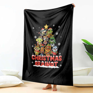 Italian Brainrot Christmas Tree Meme Throw Blanket TS14 Print Your Wear