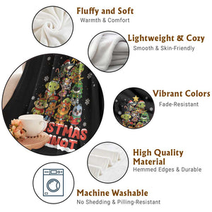 Italian Brainrot Christmas Tree Meme Throw Blanket TS14 Print Your Wear