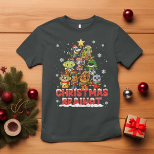 Italian Brainrot Christmas Tree Meme T Shirt TS14 Dark Heather Print Your Wear