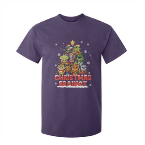 Italian Brainrot Christmas Tree Meme T Shirt For Kid TS14 Purple Print Your Wear