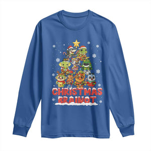 Italian Brainrot Christmas Tree Meme Long Sleeve Shirt TS14 Royal Blue Print Your Wear