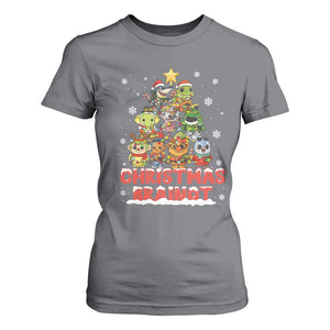 Italian Brainrot Christmas Tree Meme T Shirt For Women TS14 Charcoal Print Your Wear