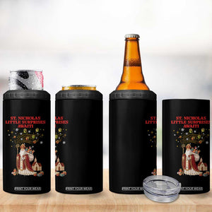 Saint Nicholas Santa Claus Christmas 4 in 1 Can Cooler Tumbler Little Surprises Awaiti TS14 Print Your Wear