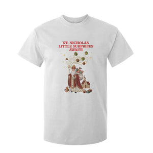 Saint Nicholas Santa Claus Christmas T Shirt For Kid Little Surprises Awaiti TS14 White Print Your Wear