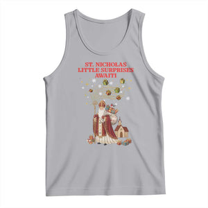 Saint Nicholas Santa Claus Christmas Tank Top Little Surprises Awaiti TS14 Athletic Heather Print Your Wear