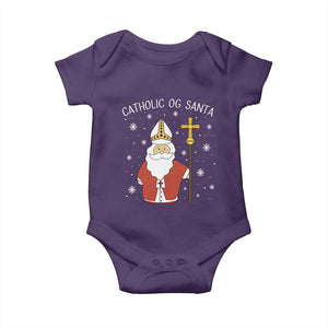 Saint Nicholas Catholic Christmas Baby Onesie TS14 Purple Print Your Wear