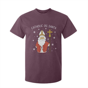 Saint Nicholas Catholic Christmas T Shirt For Kid TS14 Maroon Print Your Wear