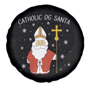 Saint Nicholas Catholic Christmas Spare Tire Cover TS14 Print Your Wear