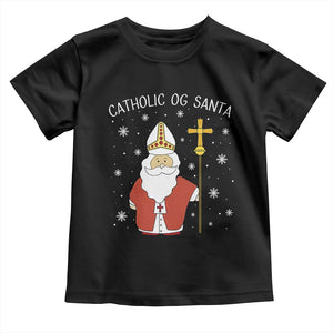 Saint Nicholas Catholic Christmas Toddler T Shirt TS14 Black Print Your Wear