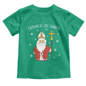 Saint Nicholas Catholic Christmas Toddler T Shirt TS14 Irish Green Print Your Wear