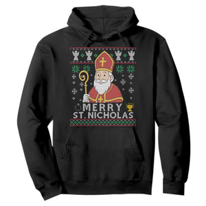 Saint Nicholas Santa Claus Christmas Hoodie TS14 Black Print Your Wear