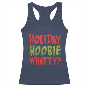 Holiday Hoobie Whatty Racerback Tank Top Funny Christmas Movie Holiday TS14 Navy Print Your Wear