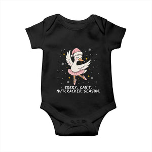 Nutcracker Goose Ballet Christmas Baby Onesie TS14 Black Print Your Wear