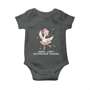 Nutcracker Goose Ballet Christmas Baby Onesie TS14 Dark Heather Print Your Wear