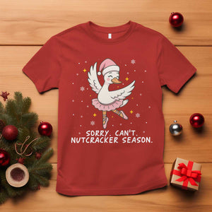 Nutcracker Goose Ballet Christmas T Shirt TS14 Red Print Your Wear