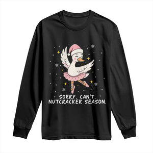 Nutcracker Goose Ballet Christmas Long Sleeve Shirt TS14 Black Print Your Wear