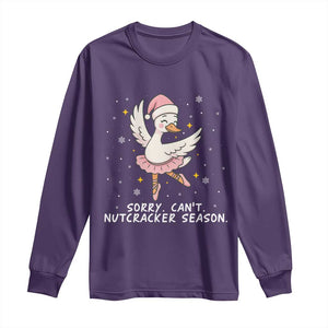 Nutcracker Goose Ballet Christmas Long Sleeve Shirt TS14 Purple Print Your Wear