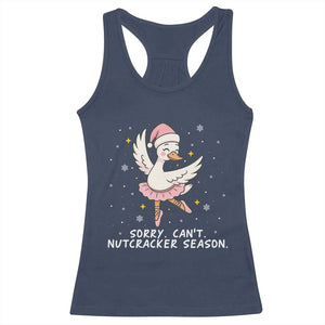 Nutcracker Goose Ballet Christmas Racerback Tank Top - Print Your Wear