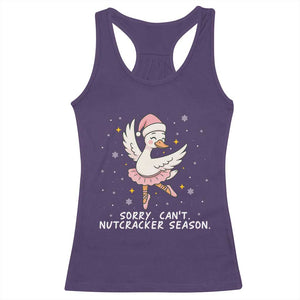Nutcracker Goose Ballet Christmas Racerback Tank Top - Print Your Wear