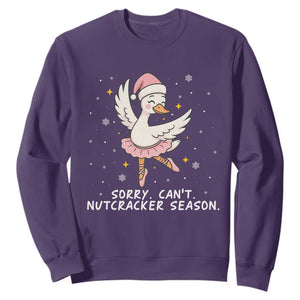 Nutcracker Goose Ballet Christmas Sweatshirt TS14 Purple Print Your Wear