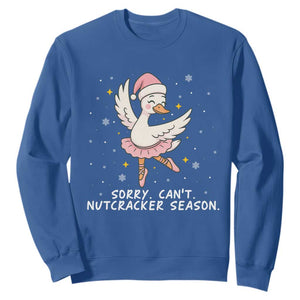 Nutcracker Goose Ballet Christmas Sweatshirt TS14 Royal Blue Print Your Wear