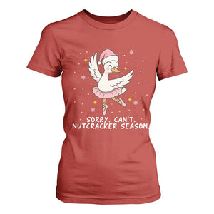 Nutcracker Goose Ballet Christmas T Shirt For Women TS14 Red Print Your Wear