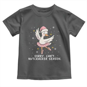 Nutcracker Goose Ballet Christmas Toddler T Shirt TS14 Dark Heather Print Your Wear