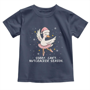 Nutcracker Goose Ballet Christmas Toddler T Shirt TS14 Navy Print Your Wear