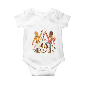 Funny Nutcracker Christmas Baby Onesie Let Us Get Crackin TS14 White Print Your Wear