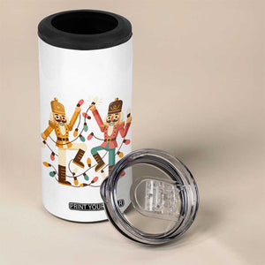 Funny Nutcracker Christmas 4 in 1 Can Cooler Tumbler Let Us Get Crackin TS14 Print Your Wear