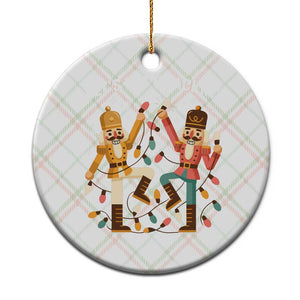Funny Nutcracker Christmas Ceramic Ornament Let Us Get Crackin TS14 1pc Christmas Plaid Print Your Wear