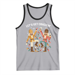 Funny Nutcracker Christmas Tank Top Let Us Get Crackin TS14 Athletic Heather Black Print Your Wear