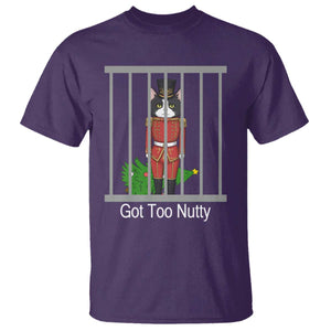 Funny Cat Nutcracker Christmas T Shirt Got Too Nutty TS14 Purple Print Your Wear