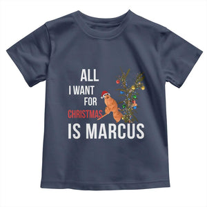 Marcus The Worm Robert Christmas Meme Toddler T Shirt All I Want For Xmas Is Marcus TS14 Navy Print Your Wear