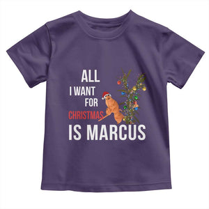Marcus The Worm Robert Christmas Meme Toddler T Shirt All I Want For Xmas Is Marcus TS14 Purple Print Your Wear