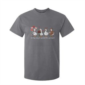 Silly Goose Christian Valentine Gospel T Shirt For Kid On My Way To Spread The Goosepel TS14 Charcoal Print Your Wear