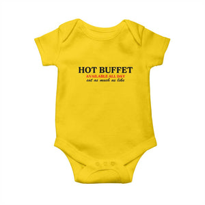 Hot Buffet Available All Day Baby Onesie Funny Cooking Food TS14 Daisy Print Your Wear