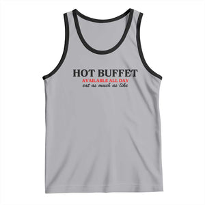 Hot Buffet Available All Day Tank Top Funny Cooking Food TS14 Athletic Heather Black Print Your Wear