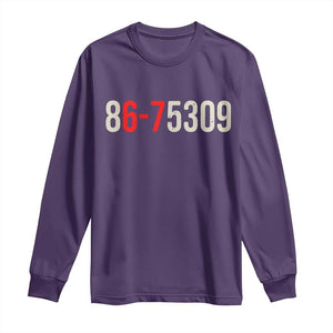 67 Six Seven Meme Long Sleeve Shirt Vintage 80s Music 8675309 Jenny TS14 Purple Print Your Wear