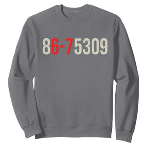 67 Six Seven Meme Sweatshirt Vintage 80s Music 8675309 Jenny TS14 Charcoal Print Your Wear