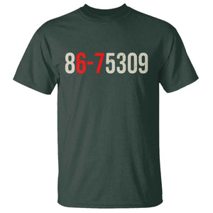 67 Six Seven Meme T Shirt Vintage 80s Music 8675309 Jenny TS14 Dark Forest Green Print Your Wear