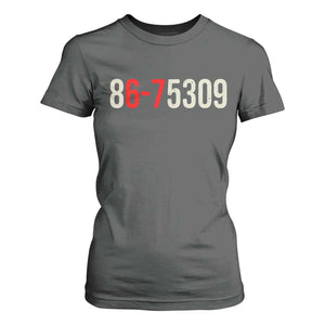 67 Six Seven Meme T Shirt For Women Vintage 80s Music 8675309 Jenny TS14 Dark Heather Print Your Wear