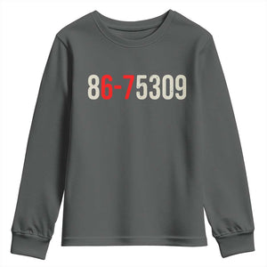 67 Six Seven Meme Youth Sweatshirt Vintage 80s Music 8675309 Jenny TS14 Dark Heather Print Your Wear