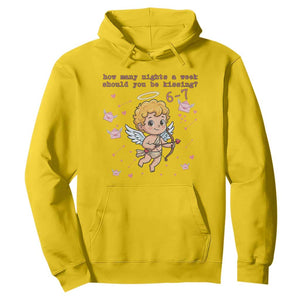 67 Valentine Meme Hoodie Funny Six Seven Cupid Saying TS14 Daisy Print Your Wear