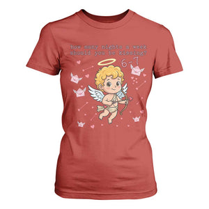 67 Valentine Meme T Shirt For Women Funny Six Seven Cupid Saying TS14 Red Print Your Wear
